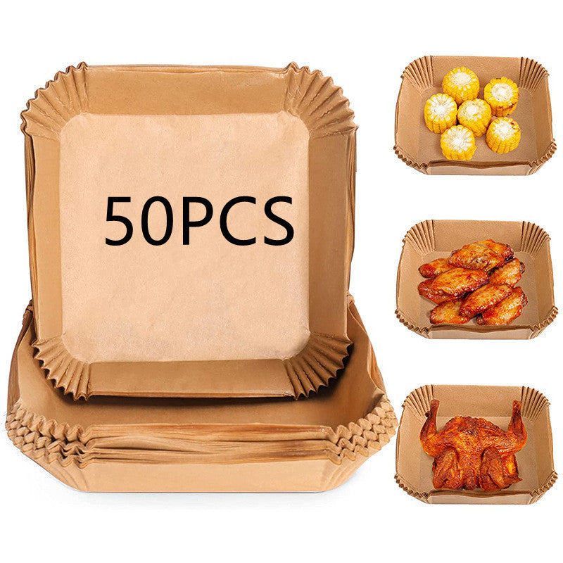 Air Fryer Silikone Holz Papier